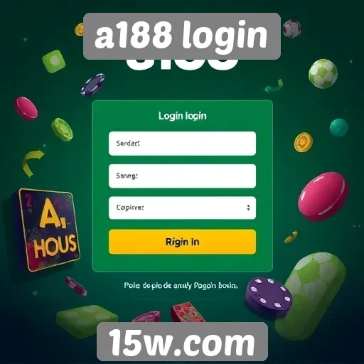 Uso de login no site a188 para jogos online